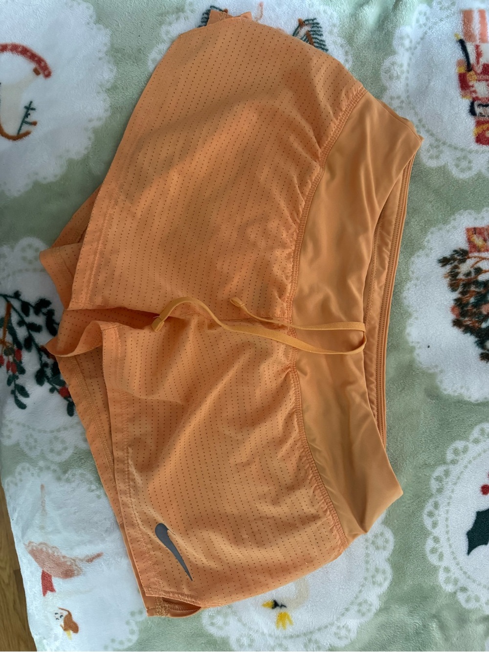 Nike Orange Dri-FIT Athletic Shorts